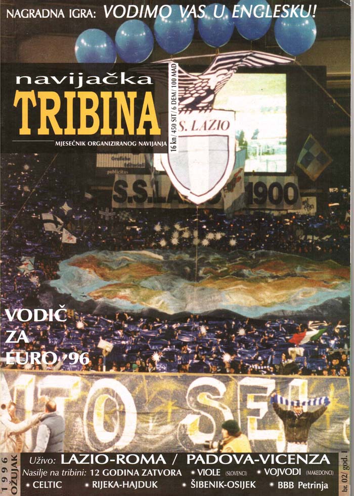 Naslovnica Navijačka tribina, 2.marec 1996