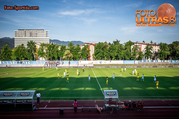 Stadium during 2nd Leg football match between ND Gorica and Maccabi Tel Aviv (ISR) in First Qualifying Round of UEFA Europa League 2016/17, on July 7, 2016 in Sports park Nova Gorica, Slovenia. Photo by Vid Ponikvar / Sportida