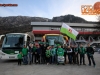 Fans of Olimpija before ice hockey match between HDD SIJ Acroni Jesenice and HDD Telemach Olimpija in Final of Slovenian League 2015/2016, on March 31, 2016 in Podmezaklja, Jesenice, Slovenia. Photo By Matic Klansek Velej / Sportida