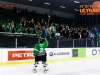 Oliver Roy of Olimpija gives a stick to the fan during ice hockey match between HDD Telemach Olimpija and HDD SIJ Acroni Jesenice in Final of Slovenian League 2015/2016, on April 11, 2016 in Hala Tivoli, Ljubljana, Slovenia. Photo By Matic Klansek Velej / Sportida