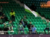 Fans of Olimpija during ice hockey match between HDD Telemach Olimpija and HDD SIJ Acroni Jesenice in Final of Slovenian League 2015/2016, on March 28, 2016 in Hala Tivoli, Ljubljana, Slovenia. Photo By Matic Klansek Velej / Sportida