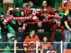 Fans of Jesenice during ice hockey match between HDD Telemach Olimpija and HDD SIJ Acroni Jesenice in Final of Slovenian League 2015/2016, on March 28, 2016 in Hala Tivoli, Ljubljana, Slovenia. Photo By Matic Klansek Velej / Sportida