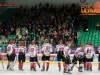 Players of Jesenice greets their fans during ice hockey match between HDD Telemach Olimpija and HDD SIJ Acroni Jesenice in Final of Slovenian League 2015/2016, on March 28, 2016 in Hala Tivoli, Ljubljana, Slovenia. Photo By Matic Klansek Velej / Sportida