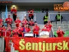 Fans of Tajfun during basketball match between KK Union Olimpija Ljubljana and KK Tajfun Sentjur in Round #2 of Telemach League 2015/16, on March 23, 2016 in SRC Stozice, Ljubljana, Slovenia. Photo by Matic Klansek Velej / Sportida