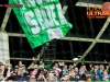 Green Dragons, fans of Olimpija during football match between NK Olimpija Ljubljana and NK Zavrc in 29th Round of Prva liga Telekom Slovenije 2015/16, on April 10, 2016 in SRC Stozice, Ljubljana, Slovenia. Photo by Vid Ponikvar / Sportida