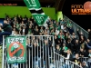 Green Dragons, fans of Olimpija during football match between NK Domzale and NK Olimpija in 9th Round of Prva liga Telekom Slovenije 2014/15, on September 20, 2014 in Sports park Domzale, Slovenia. Photo by Vid Ponikvar / Sportida.com