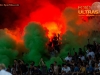 Torcida, fans of Hajduk during First Leg football match between FC Luka Koper and HNK Hajduk Split (CRO) in Second qualifying round of UEFA Europa League, on July 16, 2015 in Stadium Bonifika, Koper, Slovenia. Photo by Vid Ponikvar / Sportida