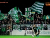 Green Dragons, fans of Olimpija during football match between FC Luka Koper and NK Olimpija Ljubljana in Round #16 of Prva liga Telekom Slovenije 2016/17, on November 6, 2016 in Stadium Bonifika, Koper/ Capodistria, Slovenia. Photo by Vid Ponikvar / Sportida