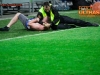 Fan of Gorica beaten by security guard when he wanted to sep into the court to celebrate victory after the football match between NK Maribor and ND Gorica in Final of Slovenian Cup 2014 on May 21, 2014 in Stadium Bonifika, Koper, Slovenia. Photo by Vid Ponikvar / Sportida
