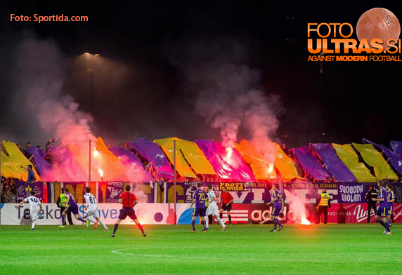 Viole, fans of Maribor during football match between NK Maribor and ND Gorica in Final of Slovenian Cup 2014 on May 21, 2014 in Stadium Bonifika, Koper, Slovenia. Photo by Vid Ponikvar / Sportida