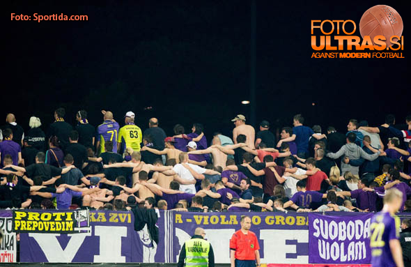 Viole, fans of Maribor during football match between NK Maribor and ND Gorica in Final of Slovenian Cup 2014 on May 21, 2014 in Stadium Bonifika, Koper, Slovenia. Photo by Vid Ponikvar / Sportida