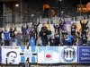 Fans of Gorica in action during soccer match between Maribor - Gorica, Round 32 of PLTS 2016/17, played in Ljudski vrt, Maribor, Slovenia on May 6, 2017