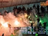 Green Dragons, Supporters of Olimpija during 2nd Leg football match between NK Maribor and NK Olimpija Ljubljana in Semifinal of Slovenian Football Cup 2016/17, on April 12, 2017 in Stadium Ljudski vrt, Maribor, Slovenia. Photo by Vid Ponikvar / Sportida