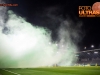 Stadium in fog due to pyrotechnic fire during football match between NK Olimpija Ljubljana and NK Domzale in 21st Round of Prva liga Telekom Slovenije 2015/16, on December 6, 2015 in SRC Stozice, Ljubljana, Slovenia. Photo by Vid Ponikvar / Sportida