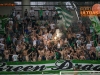 Green Dragons in action during football match Olimpija - Gorica, Round 0q of Prvaliga Telekom Slovenije, SRC Stozice, Ljubljana, Slovenia, 19.07.2015