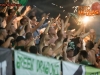 Green dragons, fans of Olimpija during football match between NK Olimpija Ljubljana and ND Gorica in 1st Round of Prva liga Telekom Slovenije 2015/16, on July 18, 2015 in SRC Stozice, Ljubljana, Slovenia. Photo by Vid Ponikvar / Sportida