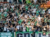 Green dragons fan group during football match between NK Olimpija Ljubljana and ND Gorica in 8th Round of Prva liga Telekom Slovenije 2016/17, on September 11, 2016 in Stozice, Slovenia. Photo by Grega Valancicc / Sportida