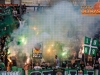 Green Dragons fans group of NK Olimpija Ljubljana during football match between NK Olimpija Ljubljana and ND Gorica in 8th Round of Prva liga Telekom Slovenije 2016/17, on September 11, 2016 in Stozice, Slovenia. Photo by Grega Valancicc / Sportida