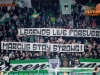 Green Dragons, supporters of Olimpija during 1st Leg football match between NK Olimpija Ljubljana and NK Maribor in Semifinal of Slovenian Football Cup 2016/17, on April 5, 2017 in SRC Stozice, Ljubljana, Slovenia. Photo by Vid Ponikvar / Sportida