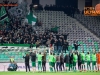 Players of Olimpija celebrate after winning during 1st Leg football match between NK Olimpija Ljubljana and NK Maribor in Semifinal of Slovenian Football Cup 2016/17, on April 5, 2017 in SRC Stozice, Ljubljana, Slovenia. Photo by Vid Ponikvar / Sportida