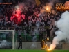 Viole, supporters of Maribor celebrate after Milivoje Novakovic scored first goal for Maribor during football match between NK Olimpija and NK Maribor in Round #13 of Prva liga Telekom Slovenije 2016/17, on October 15, 2016 in SRC Stozice, Ljubljana, Slovenia. Photo by Vid Ponikvar / Sportida