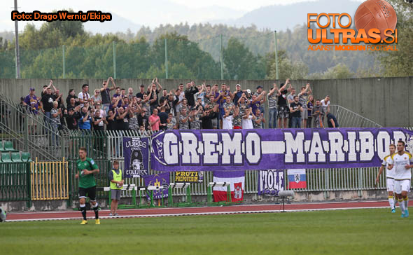 Soccer/Football, Velenje, First Division (NK Rudar - NK Maribor), Viole, 22-Aug-2015, (Photo by: Drago Wernig / Ekipa)